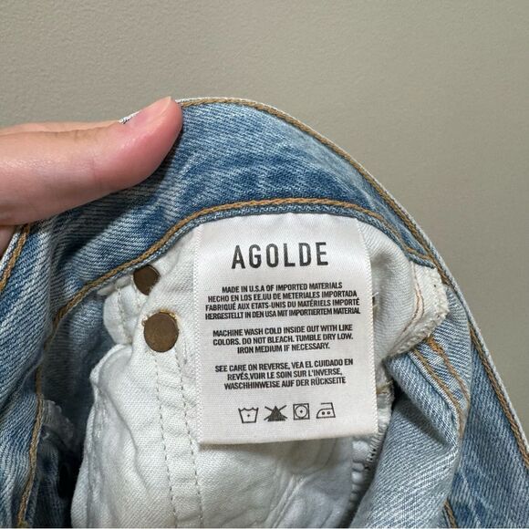 AGOLDE Riley High Rise Straight Crop Jeans sz 25 - Picture 7 of 8